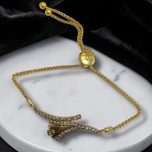 BEAUTIFUL Le Vian 14k Yellow Gold Mermaid Collection Diamond Bolo Bracelet!